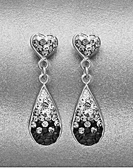 Sterling Silver Crystal Drop Earrings