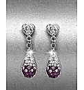 Sterling Silver Crystal Drop Earrings