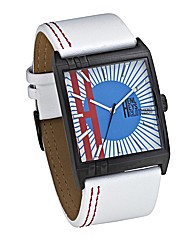 Henleys Clothing White Strap Watch