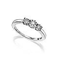 9ct Gold Illusion-Set Trilogy Ring