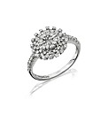 9ct White Gold Diamond Cluster Ring