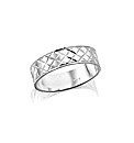 Ladies Sterling Silver 4mm Wedding Band