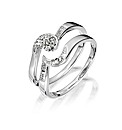 Sterling Silver Two-Piece Wedding Ring