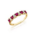 9ct Gold 1ct Ruby & Diamond-Set Ring
