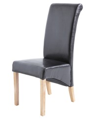 Balmoral Pair of Faux Leather Chairs