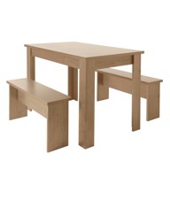 Denver Three Piece Dining Bench Set