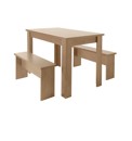 Denver Three Piece Dining Bench Set
