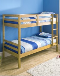 Ranch Style Pine Bunkbed with Mattress