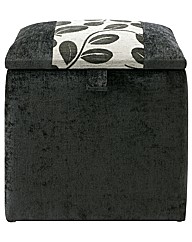 Eden Luxury Chenille Single Ottoman