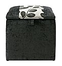 Eden Luxury Chenille Single Ottoman