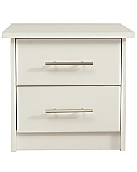Stockholm Two Drawer Bedside Table