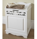 Rose Carved Laundry Hamper