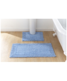Reversible Cotton Bath Mat Set