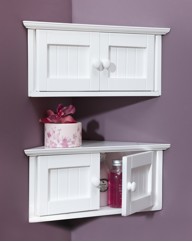 Colonial Corner Shelving Cabinet