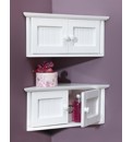 Colonial Corner Shelving Cabinet