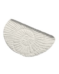 Sculptured Shell Half Moon Bath Mat