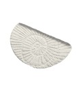 Sculptured Shell Half Moon Bath Mat