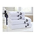 Butterflies Embroidered 4 Pc Towel Bale