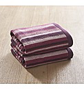 Pair Of Striped Hand Towels