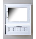 Basket Weave Mirrored Bathroom Cabinet