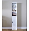Basket Weave Tall Bathroom Cabinet