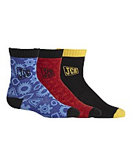 3PK JCB OUT DESIGN SOCKS