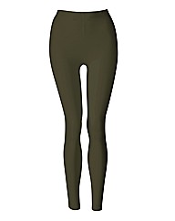 Khaki Leggings Length 28in