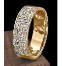9ct Gold Greek Key Design Ring