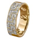 9ct Gold Greek Key Design Ring