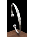 Sterling Silver Solid Torque Bangle