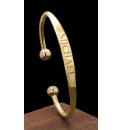Gold-Plated 1/2oz Solid Torque Bangle