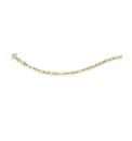 9 Carat Gold Oval Flat Link Bracelet