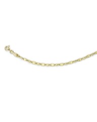 9 Carat Gold Oval Flat Link Bracelet