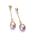 9 Carat Gold Freshwater Pearl Earrings
