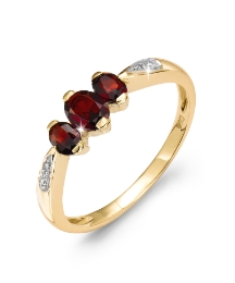 9 Carat Gold Birthstone Ring