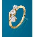 9ct Gold 1/4 Carat Diamond Trilogy Ring