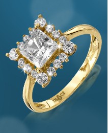 9 Carat Gold Cubic Zirconia Ring