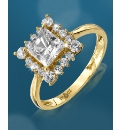 9 Carat Gold Cubic Zirconia Ring