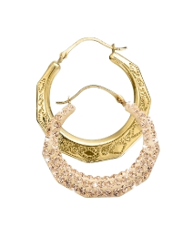 Evoke 9 Carat Gold Crystal-Set Earrings