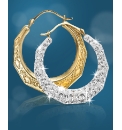 Evoke 9 Carat Gold Crystal-Set Earrings