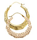 Evoke 9 Carat Gold Crystal-Set Earrings