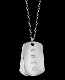 Sterling Silver Dog-Tag Pendant
