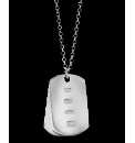Sterling Silver Dog-Tag Pendant