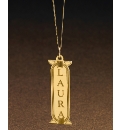 9 Carat Gold Cartouche-Style Pendant