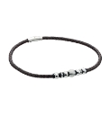 Fred Bennett Leather Necklace with Beads