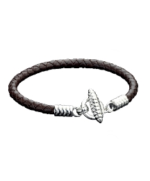 Fred Bennett Leather T-Bar Bracelet