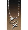 Sterling Silver Rosary Necklace