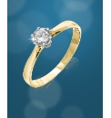 9ct Gold 1/4ct Diamond Solitaire Ring