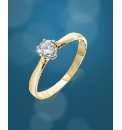 9ct Gold 1/2ct Diamond Solitaire Ring