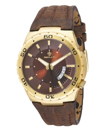Henleys Gents Brown Strap Watch